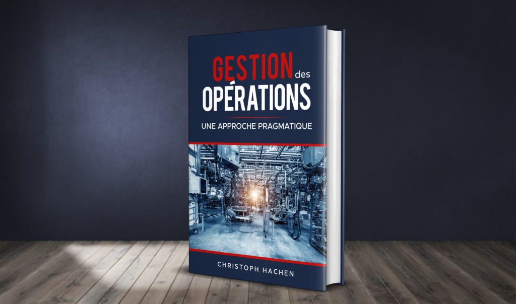 Représentation 3D du livre "Gestion des opérations - Une approche pragmatique" de Christoph Hachen